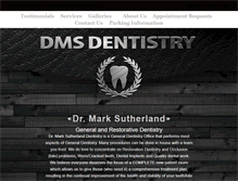 Tablet Screenshot of dmsdentistry.com